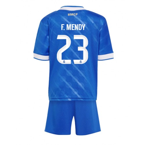Real Madrid Ferland Mendy #23 Replika Babytøj Tredje sæt Børn 2025-26 Kortærmet (+ Korte bukser) Real Madrid Ferland Mendy #23 Replika Babytøj Tredje sæt Børn 2025-26 Kortærmet (+ Korte bukser)